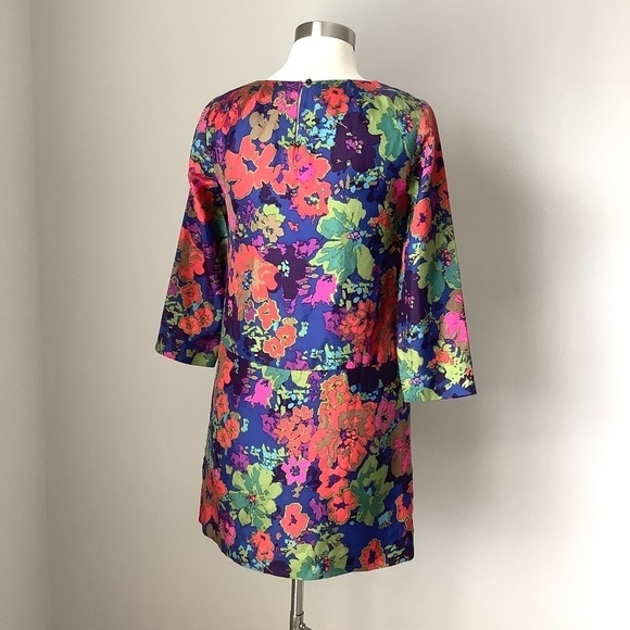 J.Crew‎ Jules Dress in Ashbury Floral 100% Silk MSRP $188 - Picture 10 of 16